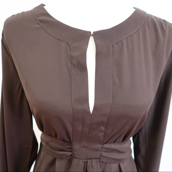 🔴 Cadeau Dark Brown Maternity Top - Picture 3 of 6